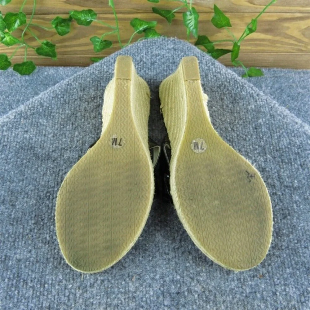 Michael Kors  Women Flip Flop Sandal‎ Shoes Black Synthetic Size 7 Medium